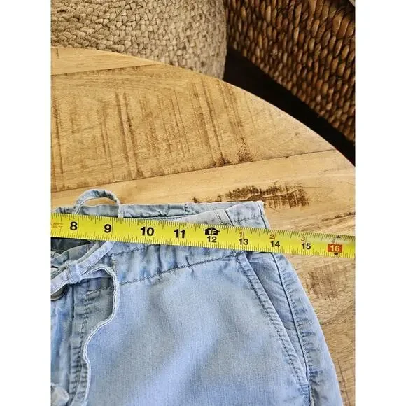 Fidelity Andy Paper Bag Wide Leg Pants Women's Size 27 Made in USA 100% Lycell - Picture 13 of 14